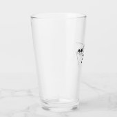 Am Too Messy - Speels en Humoristisch Glas (Rechts)