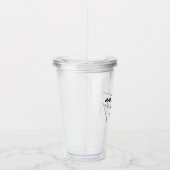 Am Too Messy - Speelse en humoristische Tumbler Acryl Drinkbeker (Rechts)