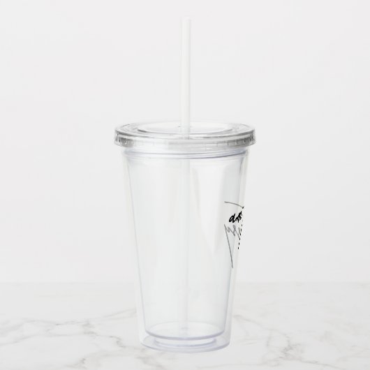 Am Too Messy - Speelse en humoristische Tumbler Acryl Drinkbeker (Rechts)