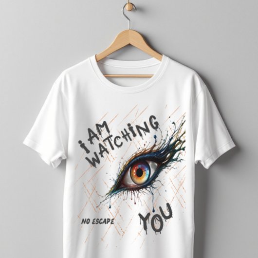Am Watching You No Escape Creepy Eye T-shirt