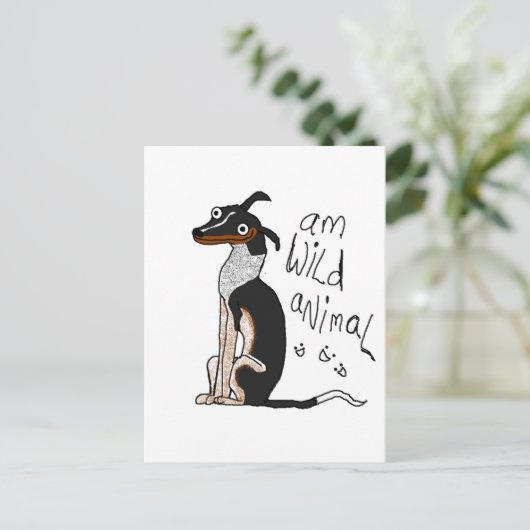 Am Wilde Dier Briefkaart (Staand voorkant)