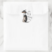 Am Wilde Dier Ronde Sticker (Tas)
