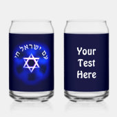 Am Yisrael Chai Blikvorm Glas (Voorkant)
