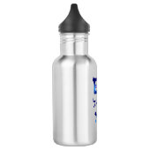 Am Yisrael Chai Blue Hebrew Text Israel Star Waterfles (Links)