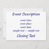 Am Yisrael Chai Kaart (Achterkant)