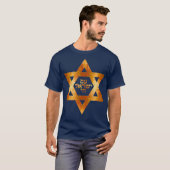 Am Yisrael Chai ster van David Hebrew Bijbel T-shirt (Voorkant volledig)