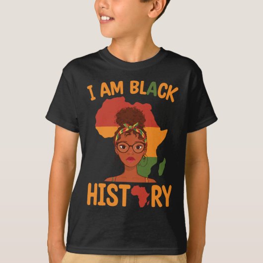 AM Zwarte Geschiedenis Moederdag Juneteenth Indepe T-shirt (Voorkant)