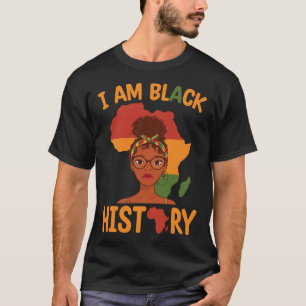 AM Zwarte Geschiedenis Moederdag Juneteenth Indepe T-shirt