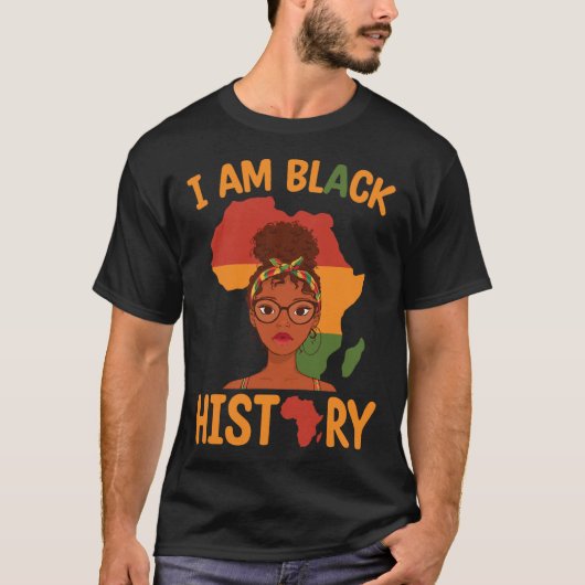AM Zwarte Geschiedenis Moederdag Juneteenth Indepe T-shirt (Voorkant)