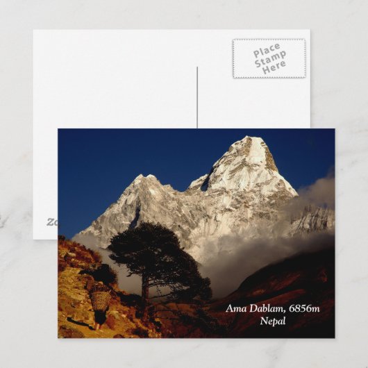 Ama Dablam Briefkaart (Voorkant / Achterkant)