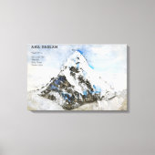 Ama Dablam Canvas Afdruk (Voorkant)