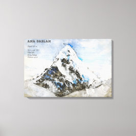 Ama Dablam Canvas Afdruk