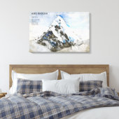 Ama Dablam Canvas Afdruk (Insitu (Slaapkamer))