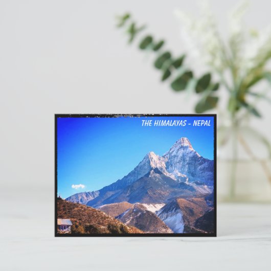 Ama Dablam, House, Everest trail uitzichten - Nepa Briefkaart (Staand voorkant)