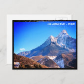 Ama Dablam, House, Everest trail uitzichten - Nepa Briefkaart (Voorkant / Achterkant)