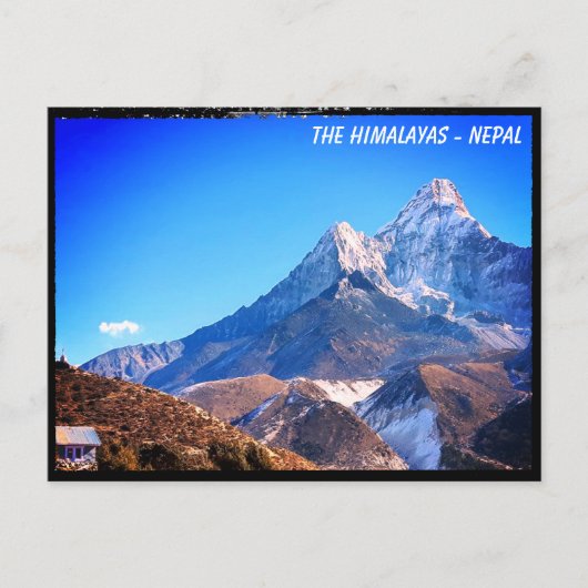 Ama Dablam, House, Everest trail uitzichten - Nepa Briefkaart (Voorkant)