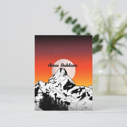 Ama Dablam Nepal Briefkaart (Staand voorkant)