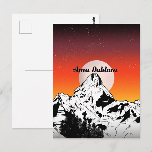 Ama Dablam Nepal Briefkaart (Voorkant / Achterkant)