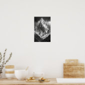 Ama Dablam Peak Top Uitzicht AI Art Poster (Keuken)