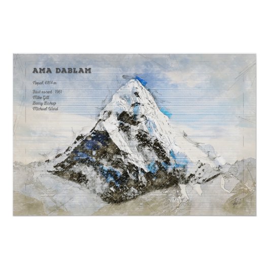 Ama Dablam Perfect Poster (Voorkant)