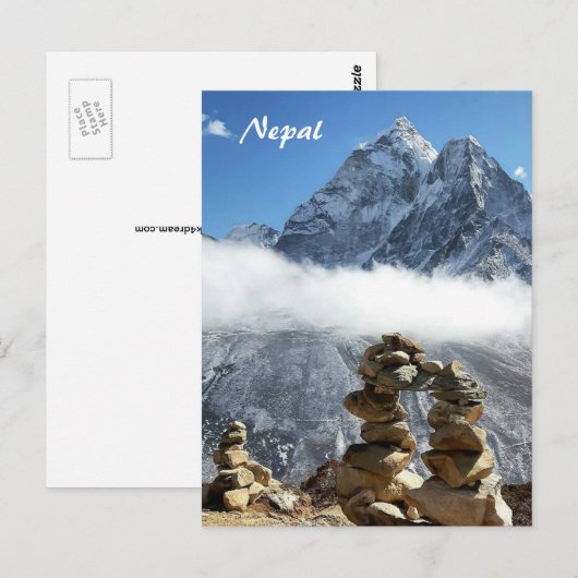 Ama Dablam, Sagarmatha, Everest trek / Nepal Briefkaart (Voorkant / Achterkant)