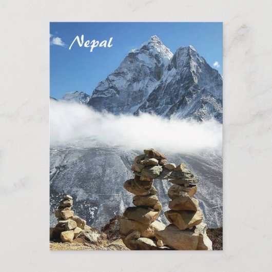 Ama Dablam, Sagarmatha, Everest trek / Nepal Briefkaart (Voorkant)
