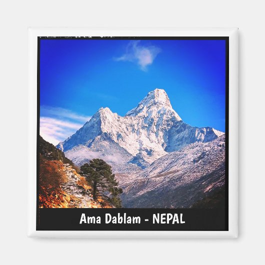 Ama Dablam, Sagarmatha, Everest Trek - Nepal Magneet (Voorkant)