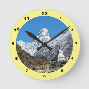 Ama Dablam & Stupa, Sagarmatha, Himalaya, Nepal Ronde Klok