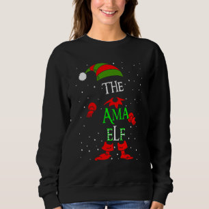 Ama Elf Groep Bijpassende Familie Kerst Pijama Out Trui