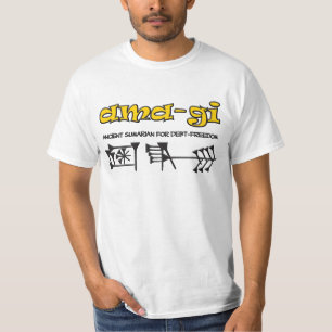 ama~gi betekent schuld~vrijheid t-shirt