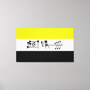 Ama-gi Sumarian Libertarian Freedom Flag Canvas Afdruk