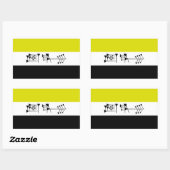 Ama-gi Sumarian Libertarian Freedom Flag Rechthoekige Sticker (Vel)