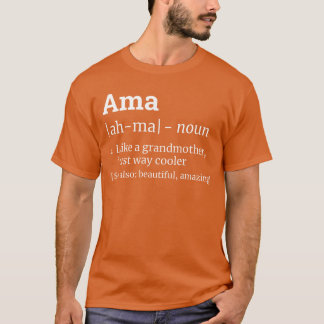 AMA Oma Grootmoeder Definitie Ontwerp familie T-shirt