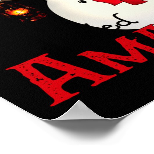 Ama Snowman Xmas Happy Family New Snowman Merry Ch Poster (Hoek)