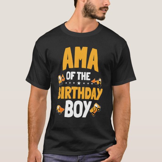 Ama van de bday peuter bouwt t-shirt (Voorkant)