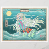 Amabie Healing Spirit アマビエ 疫病退散 (Achterkant)