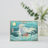 Amabie-Healing Spirit ア エ 疫 病 マ 退 Briefkaart (Staand voorkant)