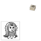 Amabie Wood Art Stamp Rubberstempel (Gestempeld)