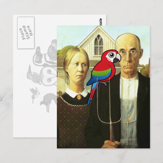 Amacaw Gothic Briefkaart (Voorkant / Achterkant)