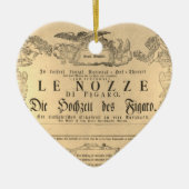 Amadeus Mozart Oper Le nozze di Figaro shabby Keramisch Ornament (Voorkant)
