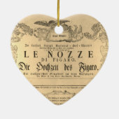 Amadeus Mozart Oper Le nozze di Figaro shabby Keramisch Ornament (Achterkant)