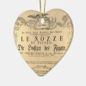 Amadeus Mozart Oper Le nozze di Figaro shabby Keramisch Ornament (Links)