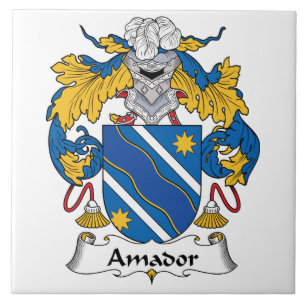 Amador Family Crest Tegeltje