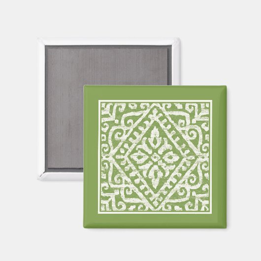 Amadora Green Pattern Magneet (Voorkant / Achterkant)