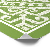 Amadora Green Pattern Poster (Hoek)