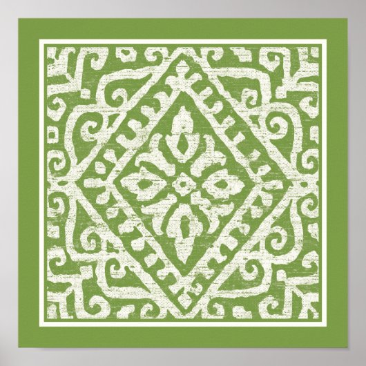 Amadora Green Pattern Poster (Voorkant)