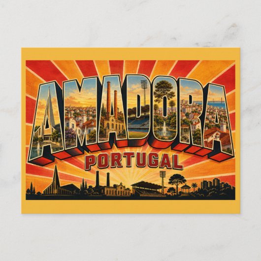 Amadora Portugal Kerk Briefkaart (Voorkant)