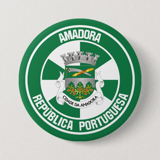 Amadora Round Emblem Ronde Button 7,6 Cm (Voorkant)