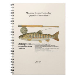 Amago Mountain Stream Fishing Log Photo Notebook Notitieboek