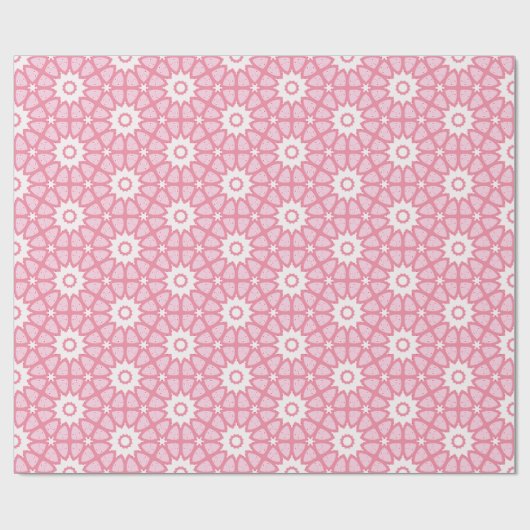 Amal Star Lattice in Pink Cadeaupapier (Vlak)